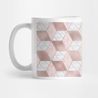 Dazzling marble geo - rose gold Mug